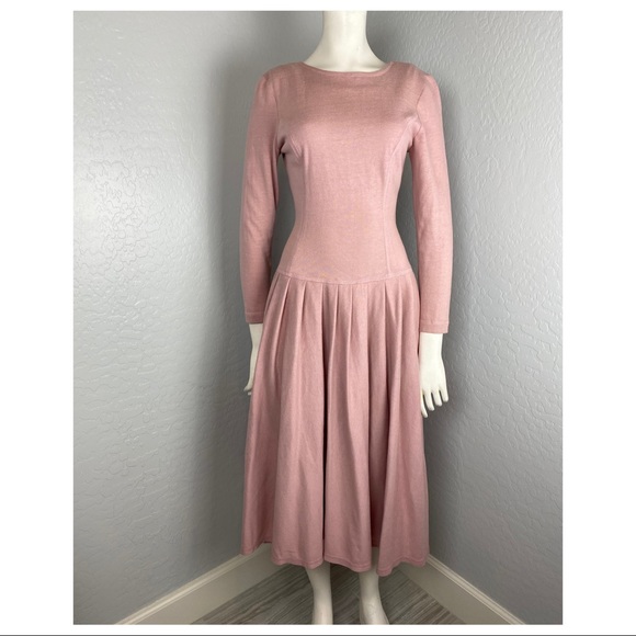 Geary Roark Kamisato Dresses & Skirts - Geary Roark Kamisato Pink Long Sleeve Modest Dress